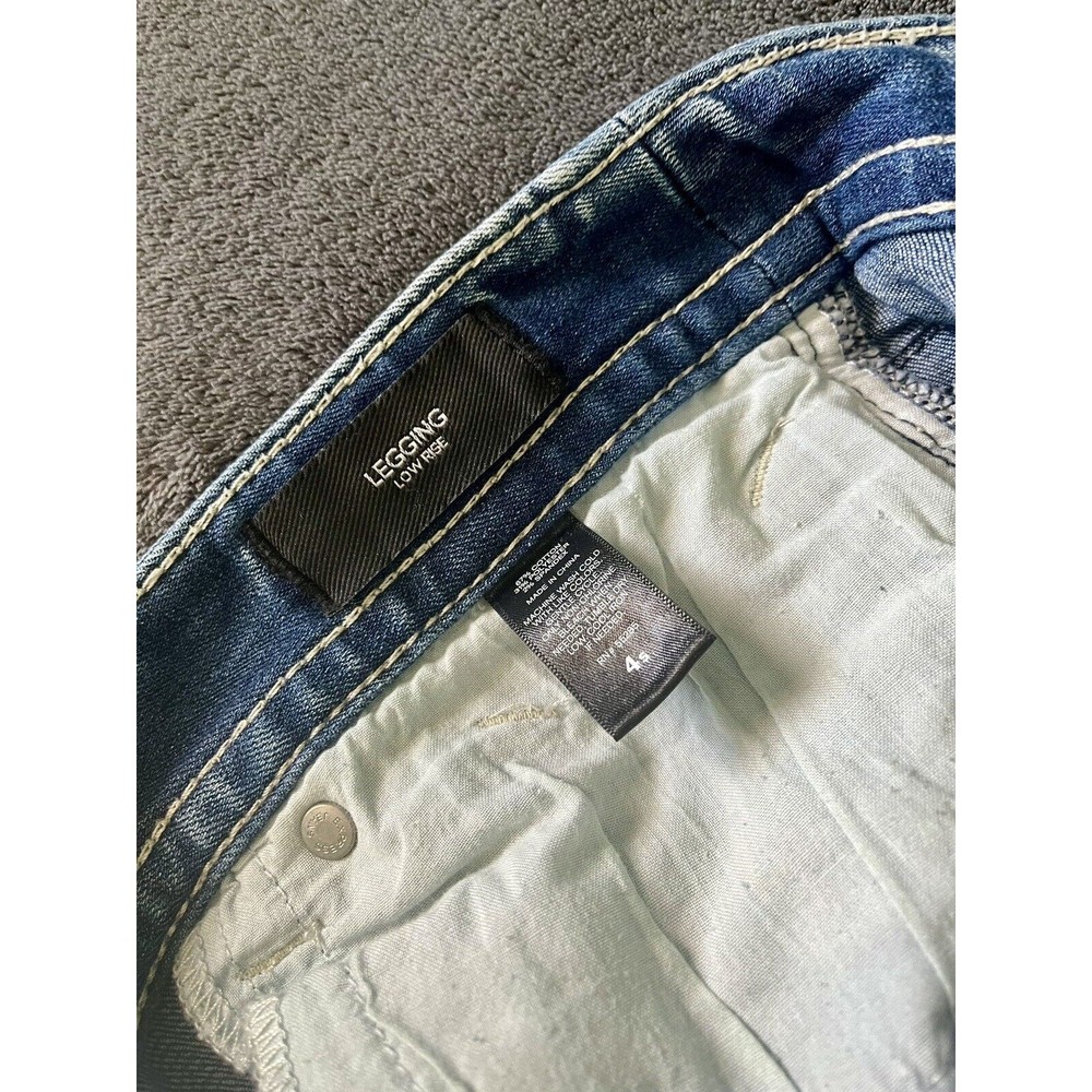 Express Low Stretch Denim Blue Jean Jegging Size 4S Lightly Worn - Picture 3 of 6
